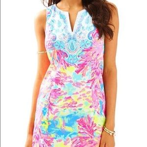NWT Lilly Pulitzer Fallon Neon Shift 0